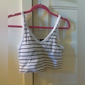 Striped crop top